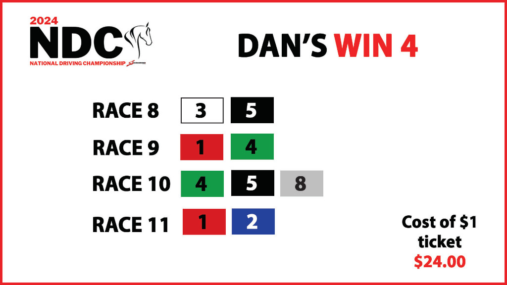 Dan Fisher's win 4 ticket